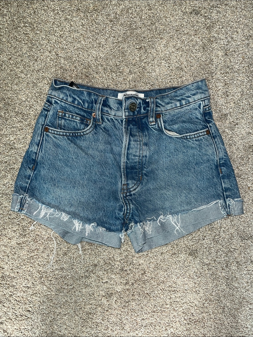 Reformation High-Rise Denim Shorts